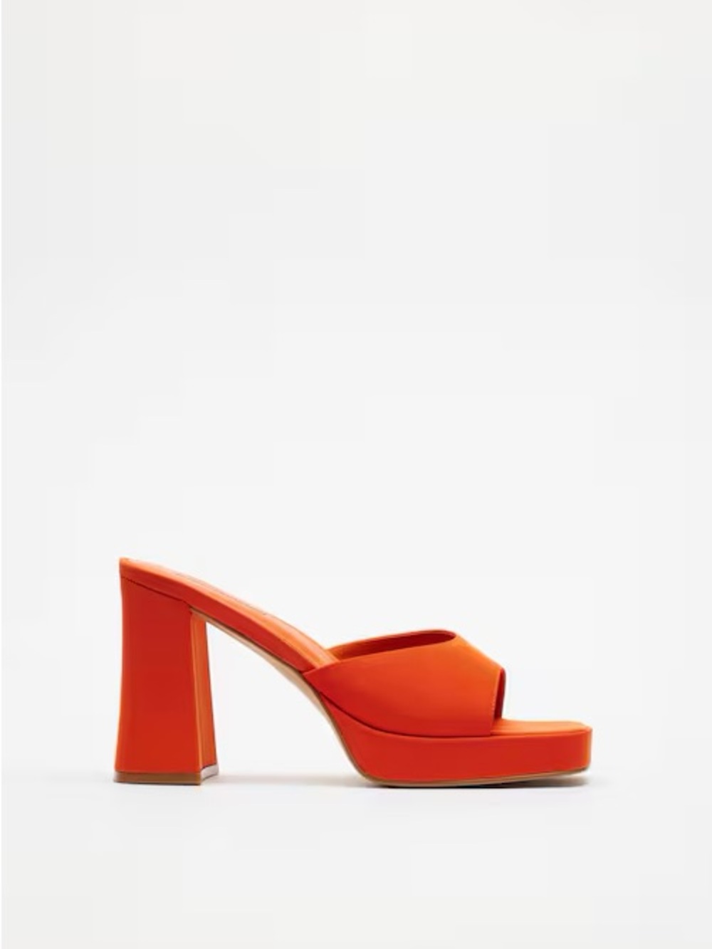Jeffrey Campbell Orange Block Heel Sandals - Picture 2 of 6